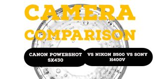 Canon PowerShot SX430 vs Nikon B500 vs Sony H400V