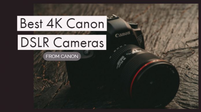 Best 4K Canon DSLR Cameras