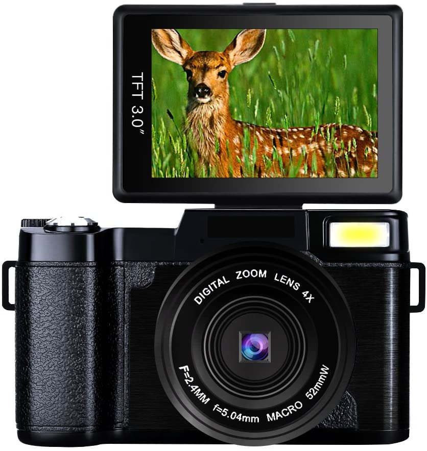 Budget Cameras With A Flip Screen with WiFi Bluetooth and Mic Inputs