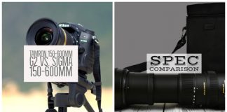 Tamron 150-600mm g2 Vs. Sigma 150-600mm Sports Specifications Comparison