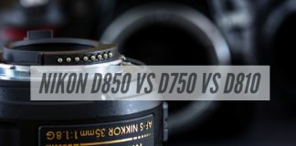 Nikon D850 vs D750 vs D810