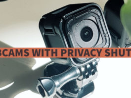 Webcams with Privacy Shutter