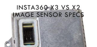Differences Insta360 x3 vs Insta360 x2 - Image Sensor Specs