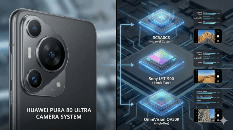 Huawei Pura 80 Ultra Camera: SC5A0CS vs. Sony LYT-900 & OmniVision OV50K