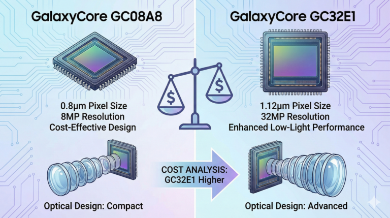 GalaxyCore GC08A8 vs GC32E1: Specs, Optical Design & Cost Analysis